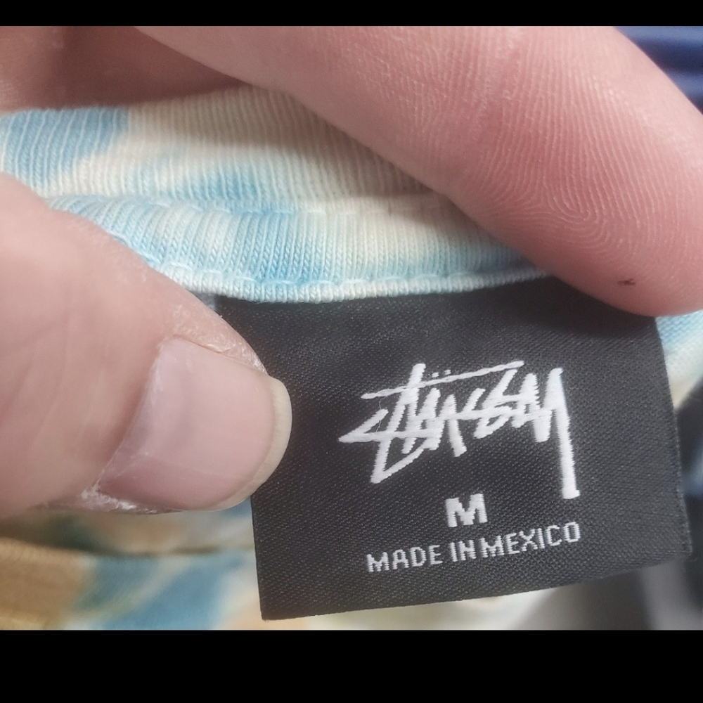 Stussy Mr. Natty Tee in White & Blue. - Picture 9 of 12